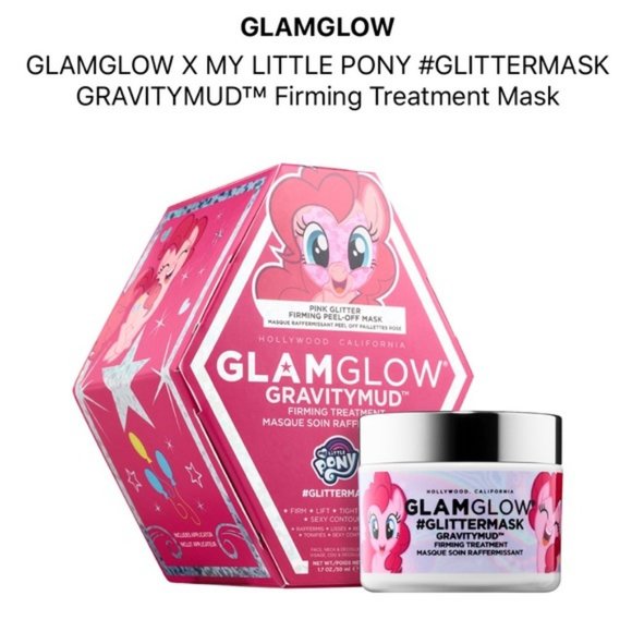 🆕 NIB 🌟 GLAMGLOW X My Little Pony #GLITTERMASK Gravitymud - Picture 5 of 6